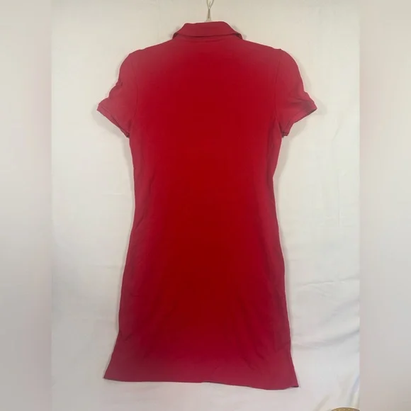 Lacoste Cherry Red Polo Dress - Picture 7 of 7